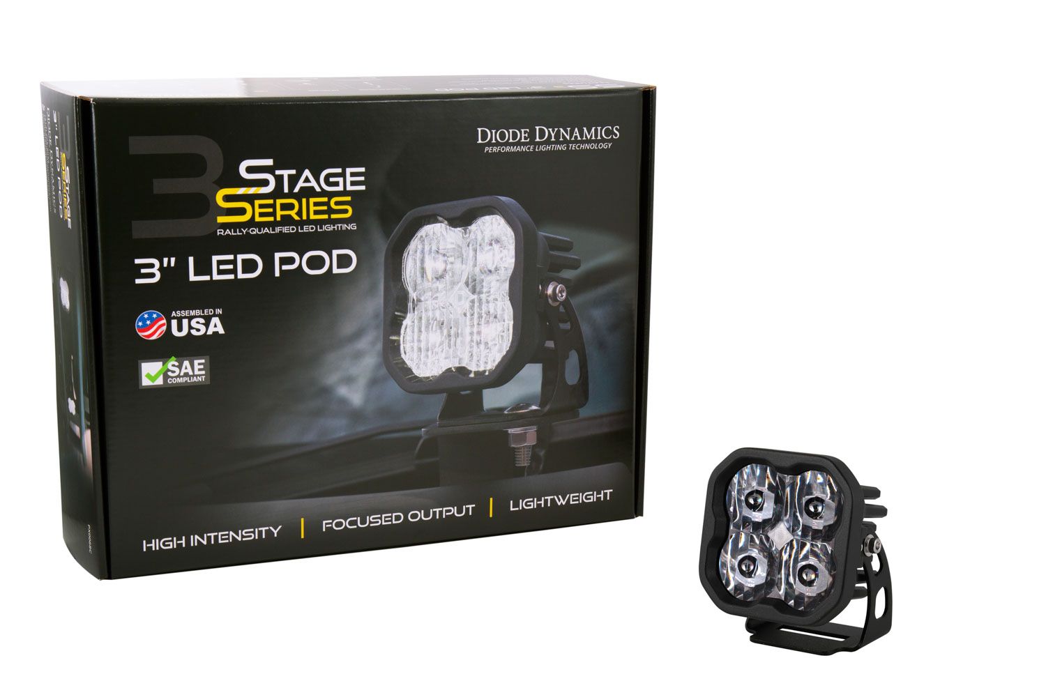 DIODE DYNAMICS | SS3 SAE/DOT White Sport LED Pod (One)