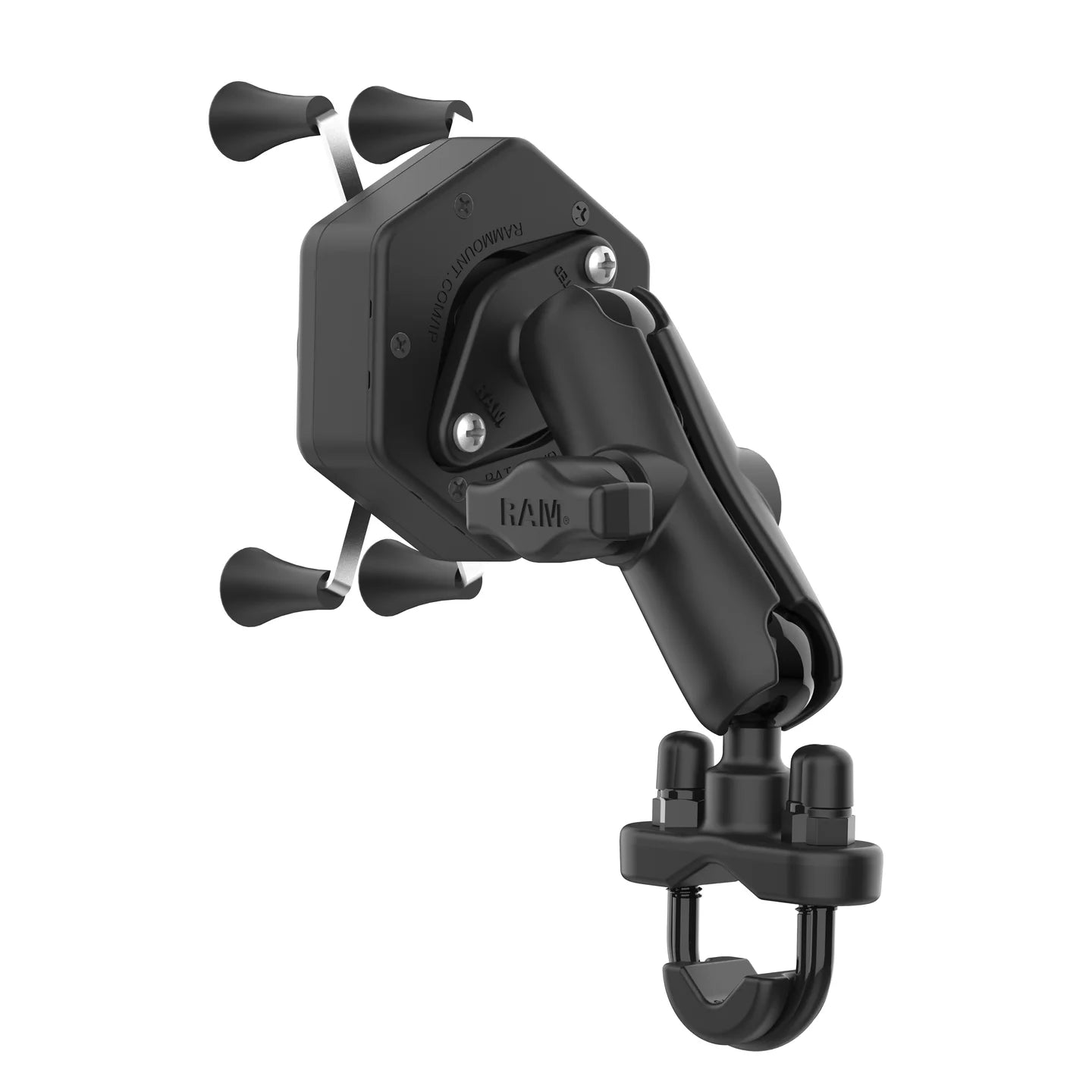 RAM MOUNTS | RAM X-Grip Phone Mount with Vibe-Safe & U-Bolt Base - Medium