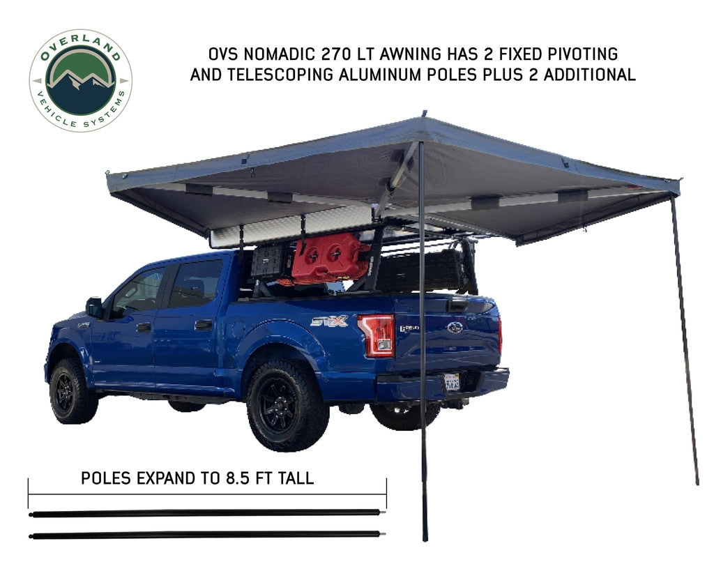 OVERLAND VEHICLE SYSTEMS | Nomadic LT 270 Awning & Wall 1, 2, & Mounting Brackets Driver Side (19579907)