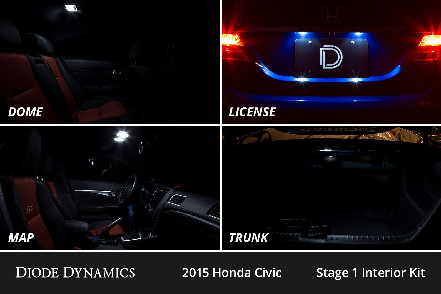 DIODE DYNAMICS | Honda Civic 2012-2015 Interior LED Conversion Kit