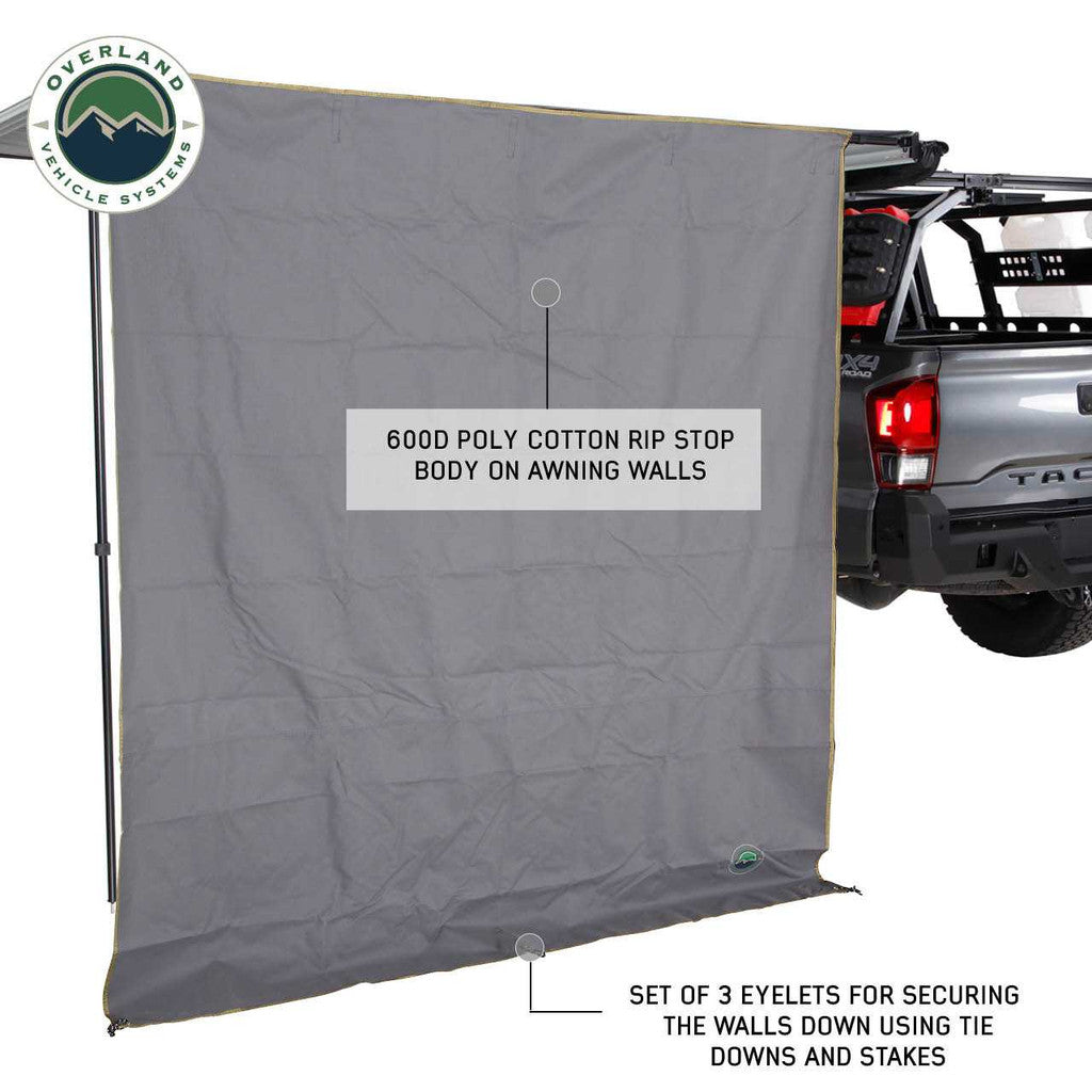 OVERLAND VEHICLE SYSTEMS | Nomadic 6.5’ Awning Side Shade Wall (18089910)