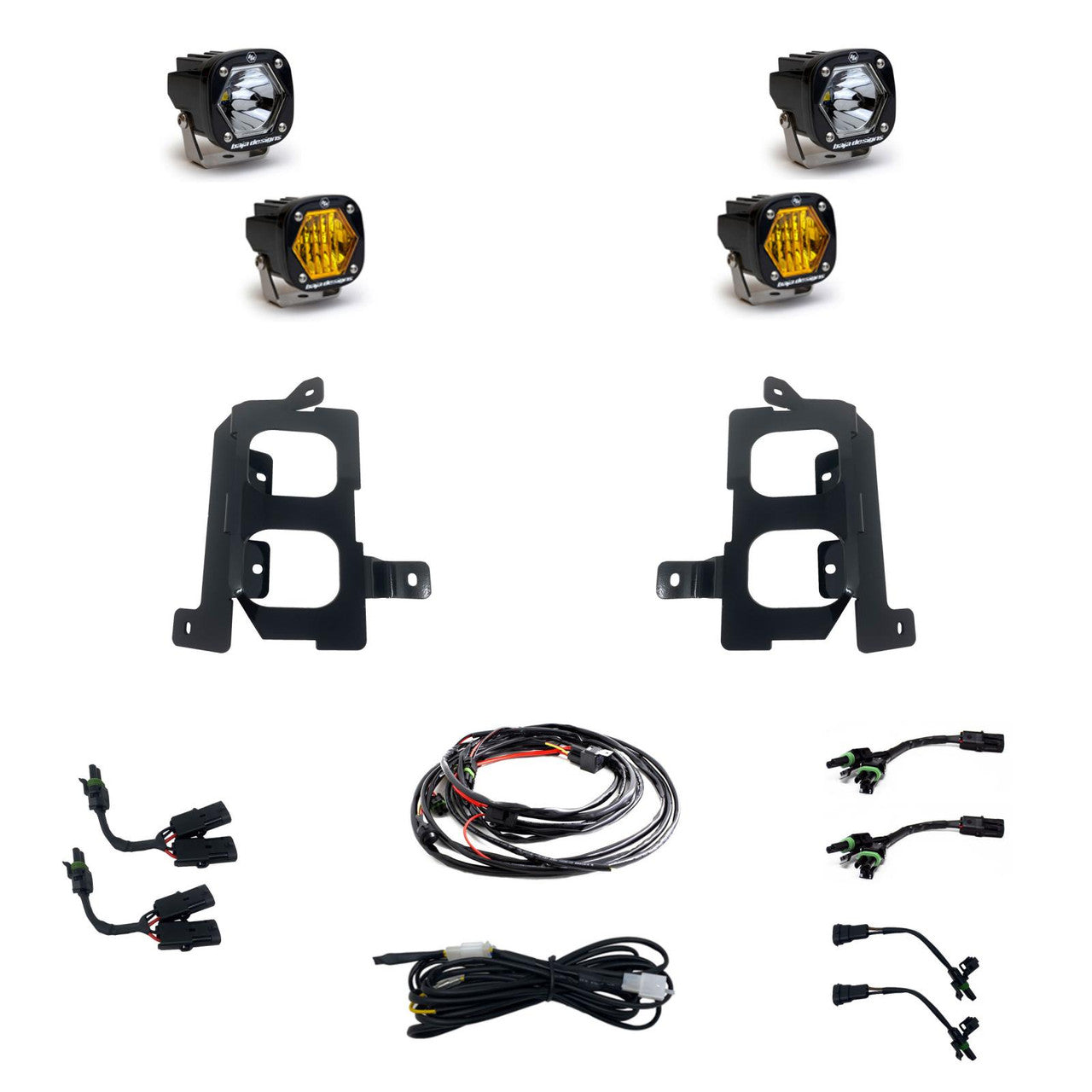 BAJA DESIGNS | GMC Sierra 3500HD & 2500HD 2020-2022 S1 Dual Fog Pocket Light Kit