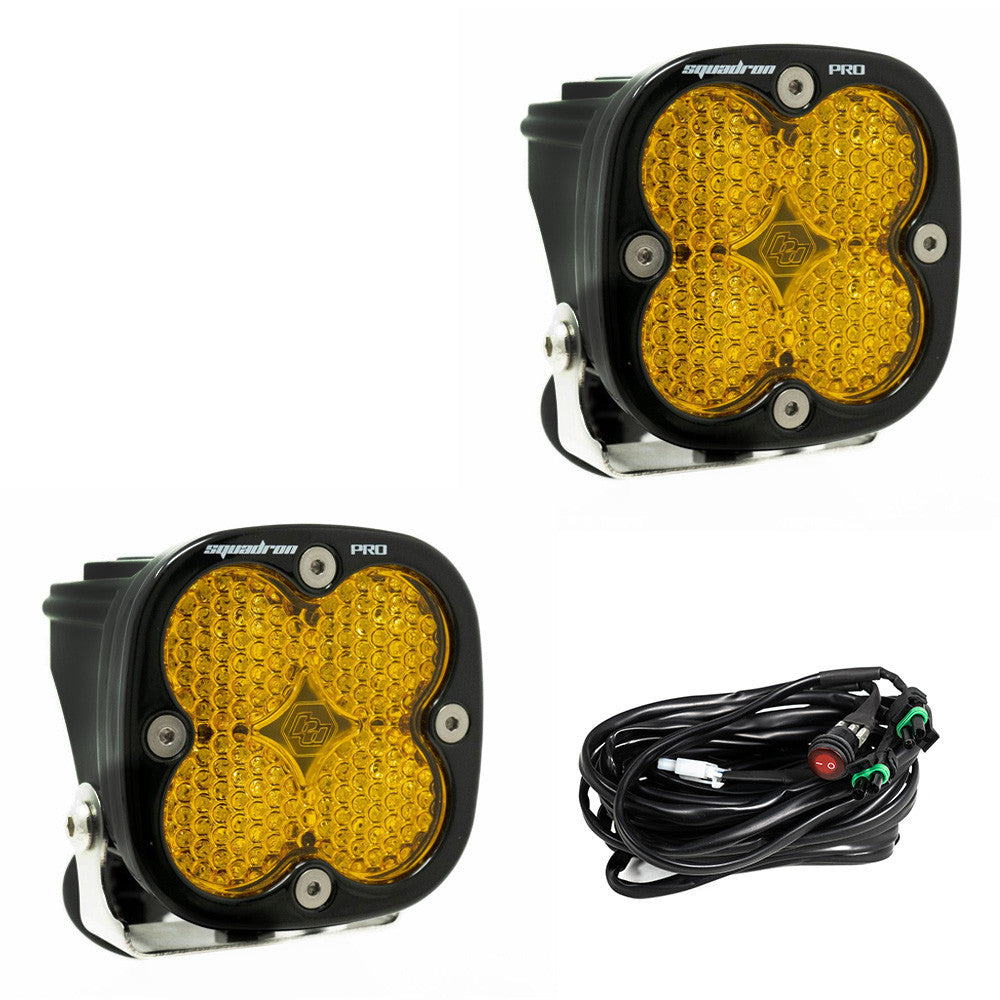 BAJA DESIGNS | Squadron Pro Black LED Auxiliary Light Pod Pair Universal