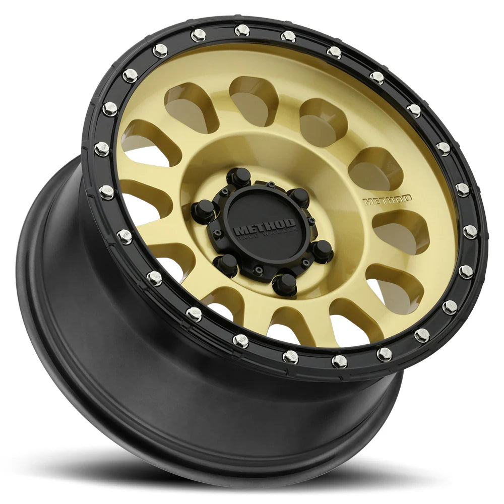 METHOD RACE WHEELS | 315 Gold Black Lip Standard Single Wheel (MR31578516100)