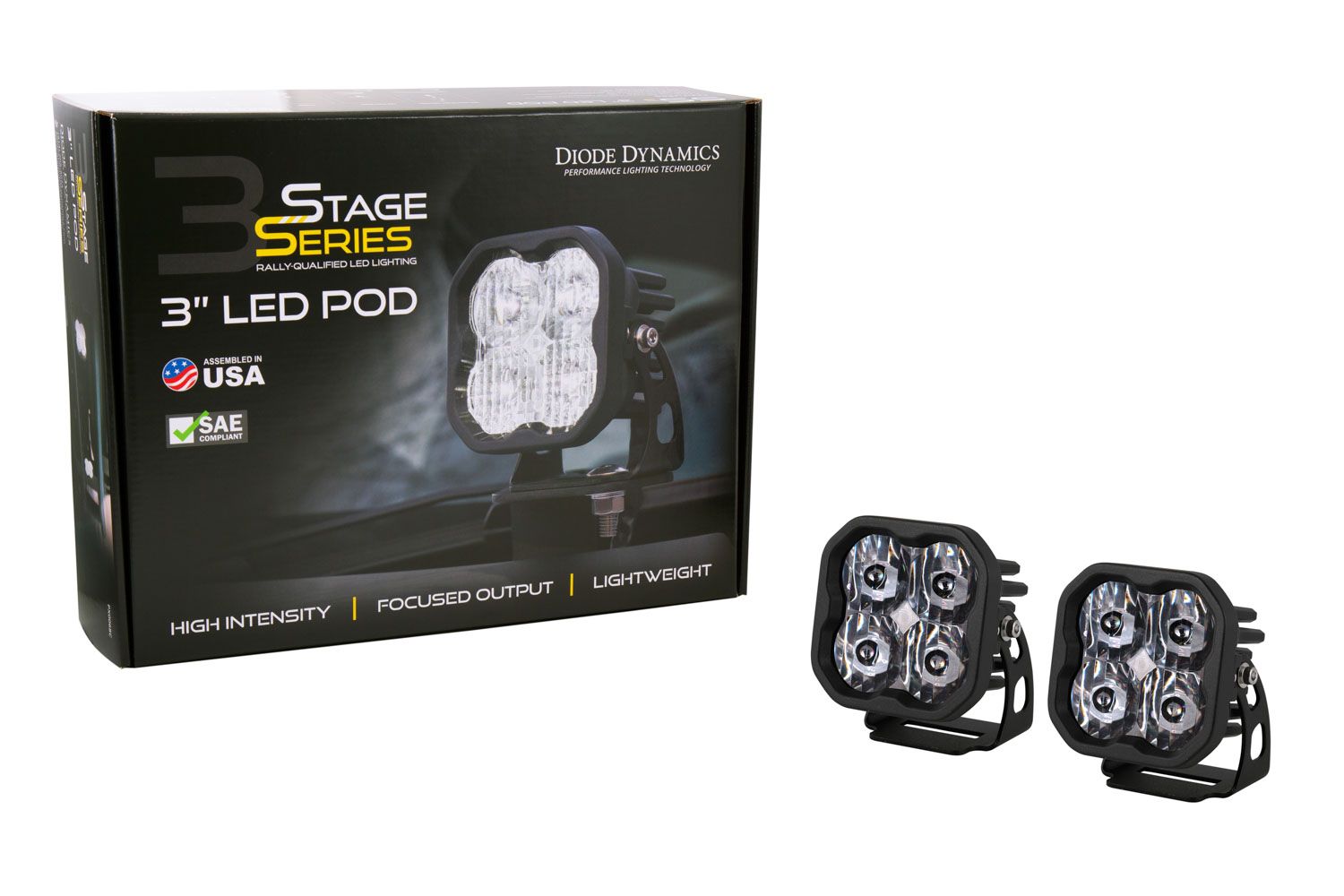 DIODE DYNAMICS | SS3 SAE/DOT White Pro LED Pod (pair)