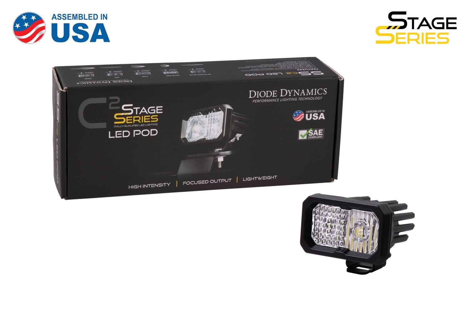 DIODE DYNAMICS | SSC2 SAE/DOT White Sport Standard LED Pod (One)