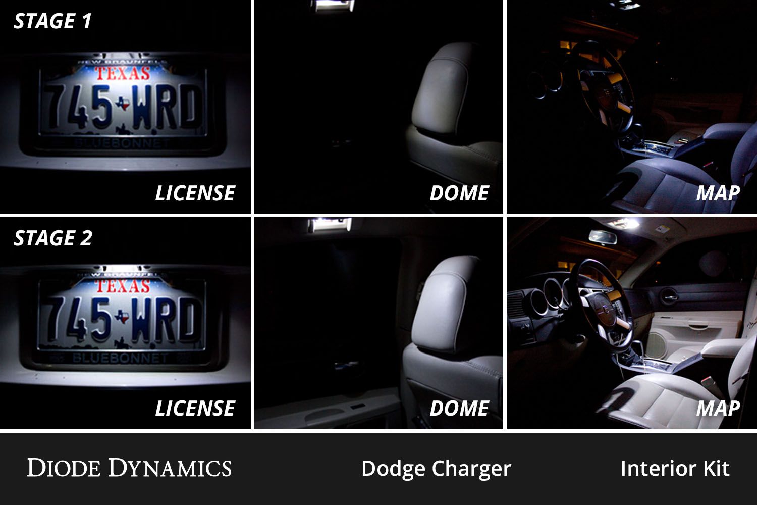 DIODE DYNAMICS | Dodge Charger 2006-2010 Interior LED Conversion Kit