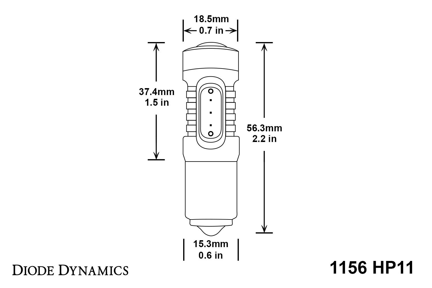 DIODE DYNAMICS | 1156 HP11 Tail Light LED Bulbs