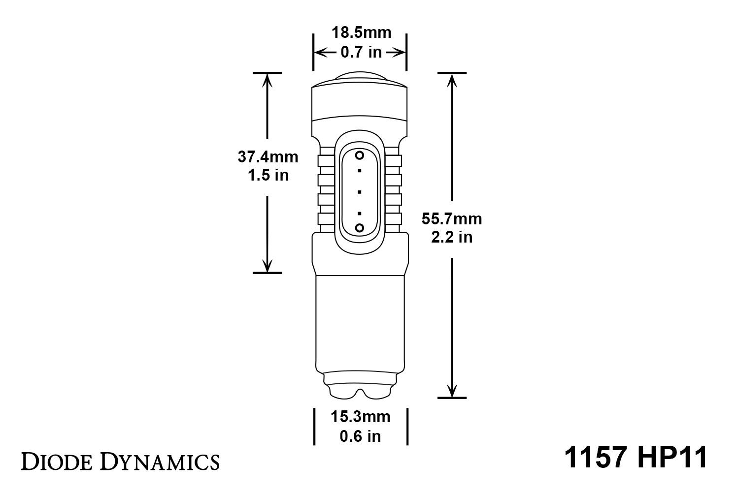 DIODE DYNAMICS | 1157 HP11 Turn Signal LED Bulbs