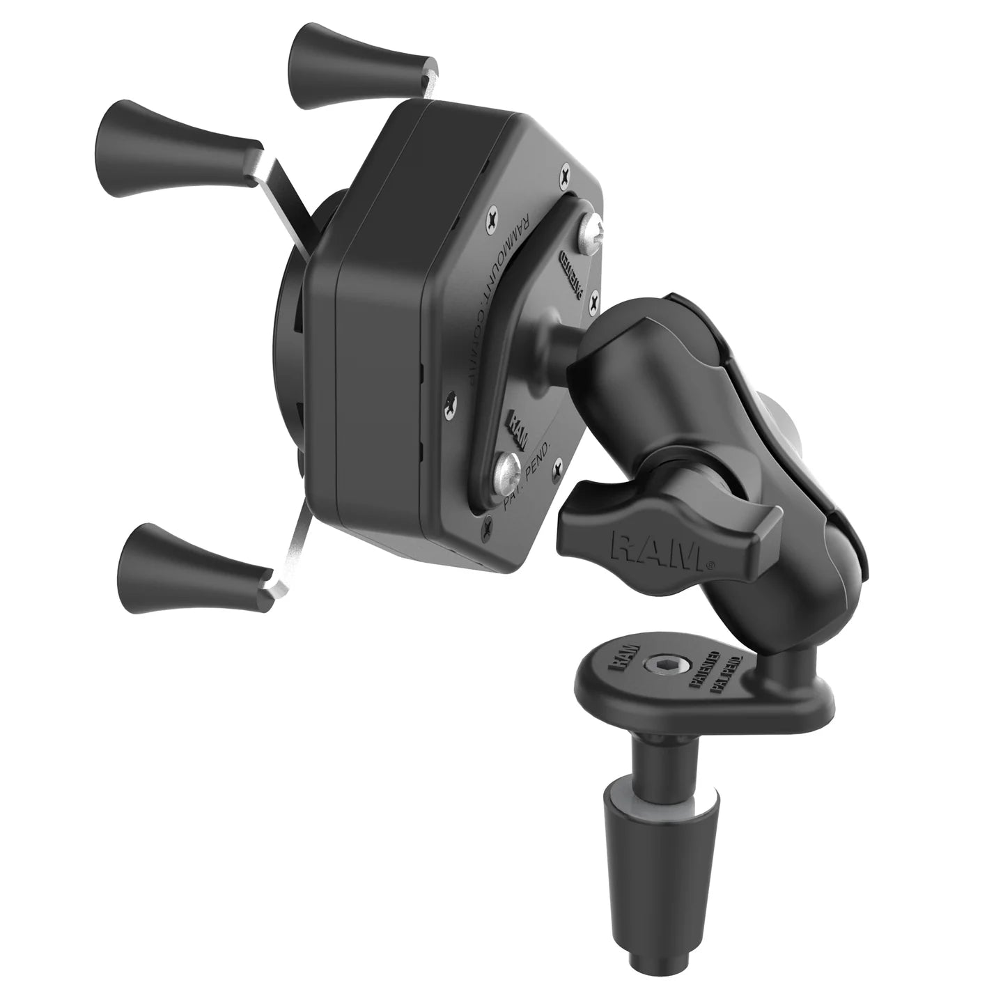 RAM MOUNTS | RAM X-Grip Phone Mount with Vibe-Safe & Fork Stem Base - Short