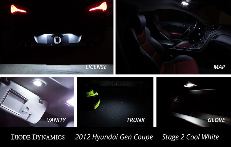 DIODE DYNAMICS | Hyundai Genesis Coupe 2010-2016 Interior LED Conversion Kit