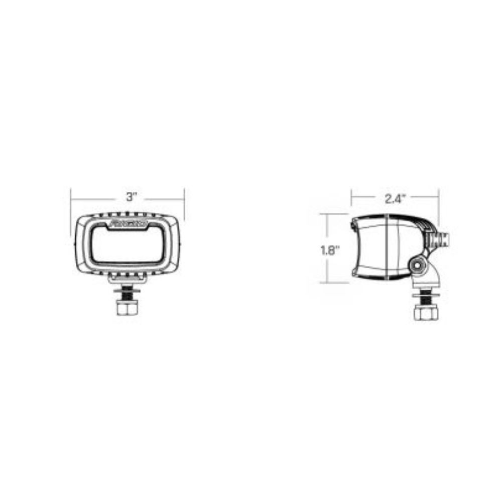 RIGID INDUSTRIES | SR-M Series Spot Pod Amber PRO (902214)