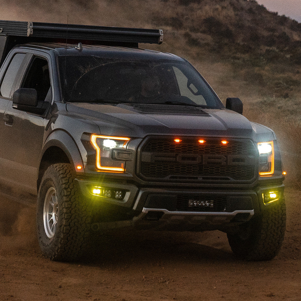 BAJA DESIGNS | Ford F-150 Raptor 2017-2024 Squadron/S2 SAE “Pro” Fog Pocket Light Kit