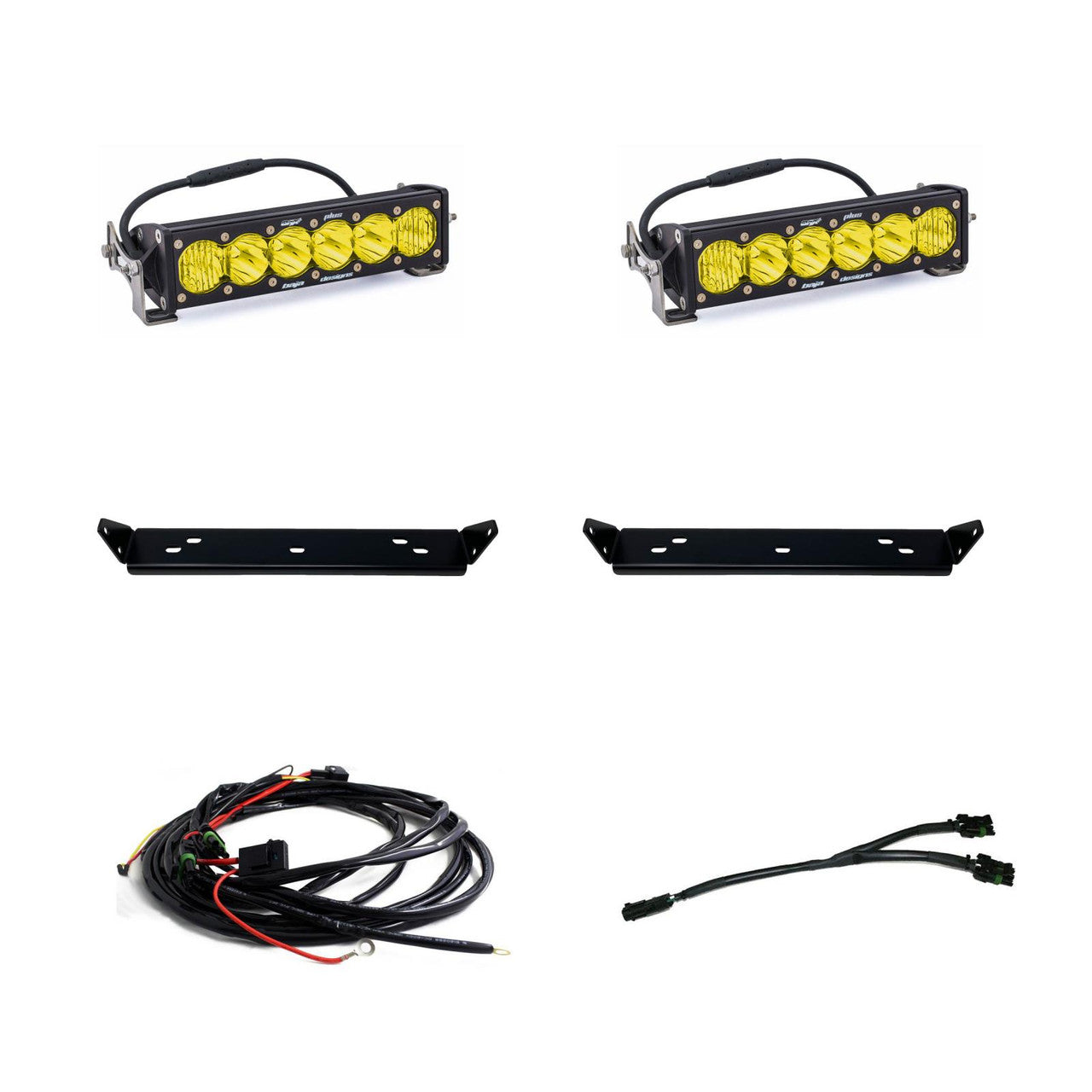 BAJA DESIGNS | Ford F-150 Raptor 2021-2024 OnX6+ 10 Inch Dual Behind Grille Light Bar Kit