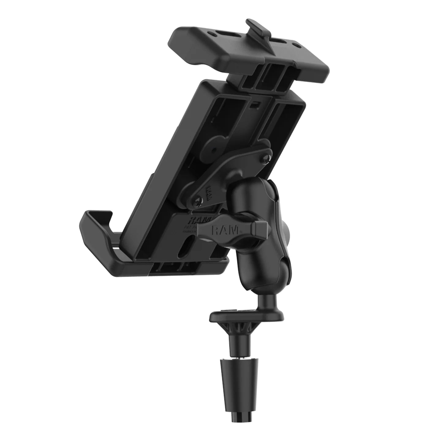 RAM MOUNTS | RAM Quick-Grip Pro XL Phone Mount with Fork Stem Base - Short