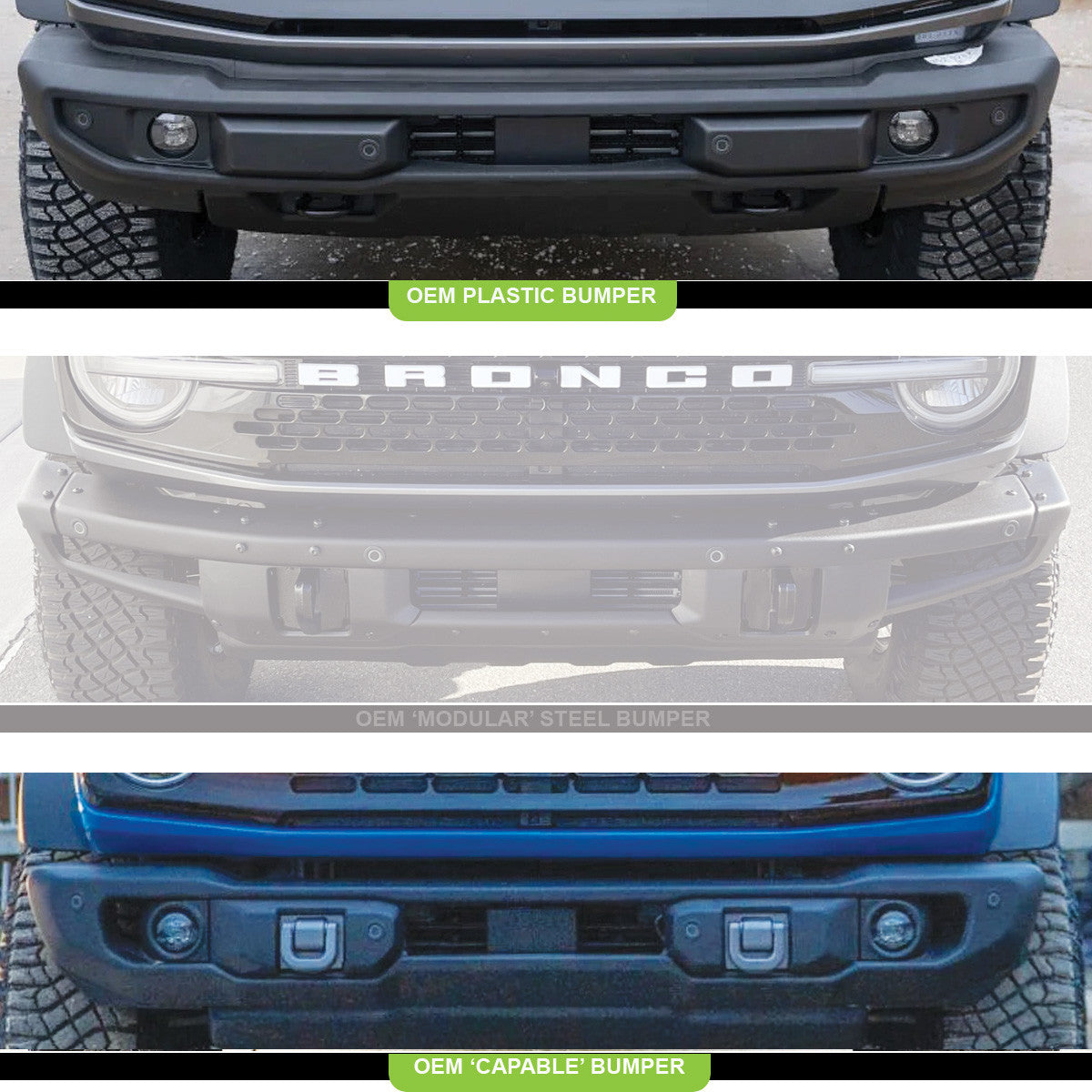 BAJA DESIGNS | Ford Ranger 2019-2024 & Bronco 2021-2024 Squadron SAE Fog Pocket Light Kit With OEM Plastic Bumper Capable Bumper