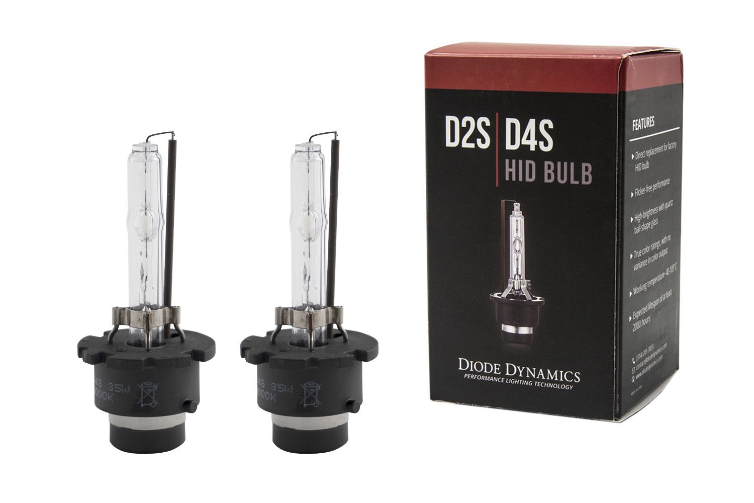 DIODE DYNAMICS | Replacement D4S HID Bulbs (Pair)