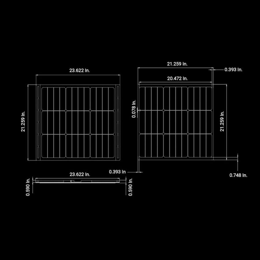 KC HILITES | KC BLOX 50W Modular Solar Panel (5003)