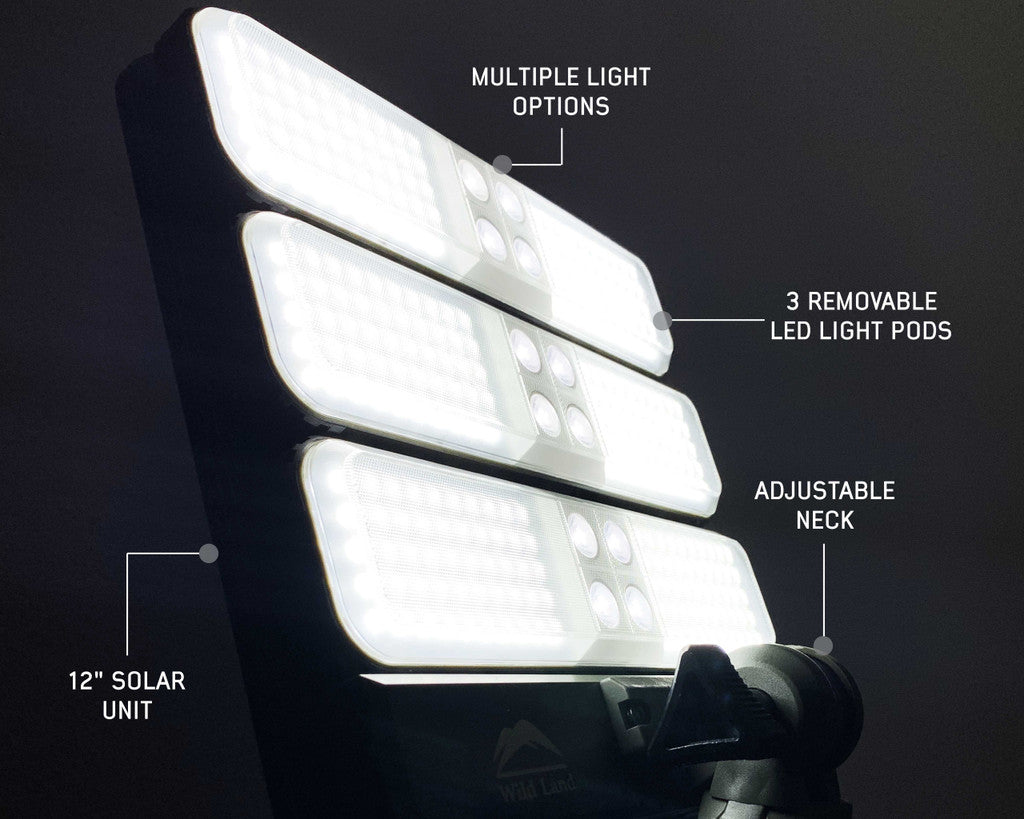 OVERLAND VEHICLE SYSTEMS | Wild Land Encounter Solar Powered Camping Light With Removable Light Pods (15059901)