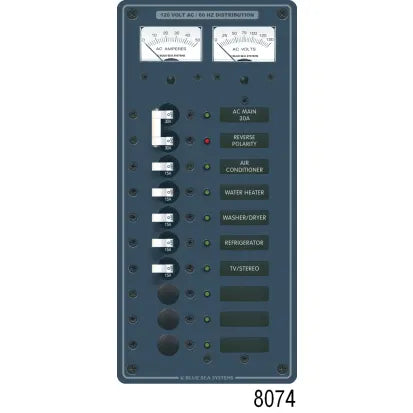 BLUE SEA SYSTEMS | Circuit Breaker Panel AC Main + Additional Positions (142469)