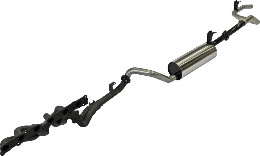 MANTA EXHAUSTS | FZJ80 4.5L With Press Bent Headers Aluminised Steel (MKTY0074)