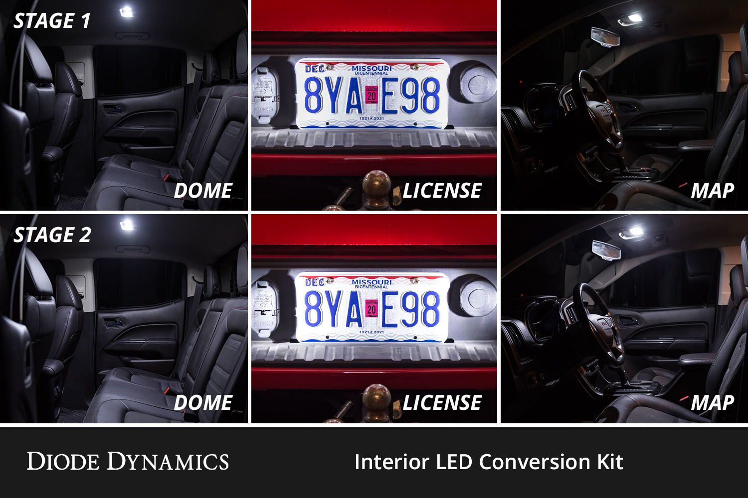 DIODE DYNAMICS | Chevrolet Colorado 2004-2012 Interior LED Conversion Kit