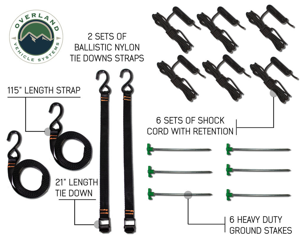 OVERLAND VEHICLE SYSTEMS | Nomadic 270 Awning or 180 Awning Bracket Kit (18169909)