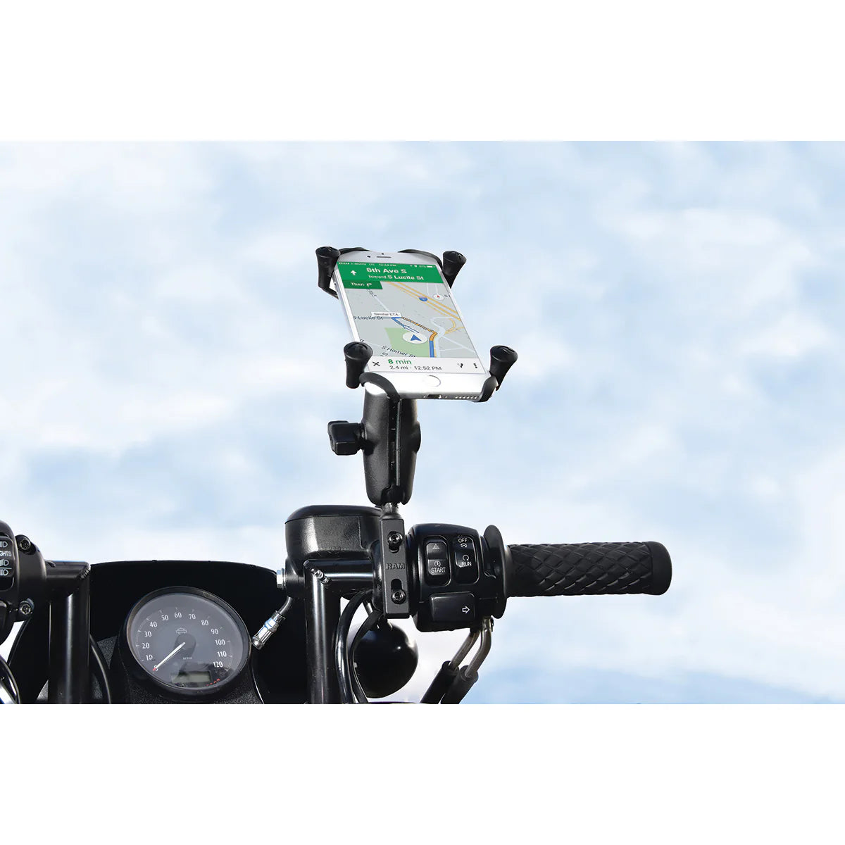 RAM MOUNTS | RAM X-Grip Large Phone Mount with Brake/Clutch Reservoir Base - Medium