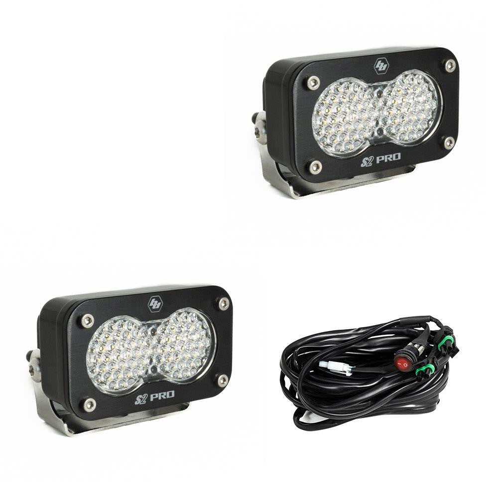 BAJA DESIGNS | S2 Pro Black LED Auxiliary Light Pod Pair Universal