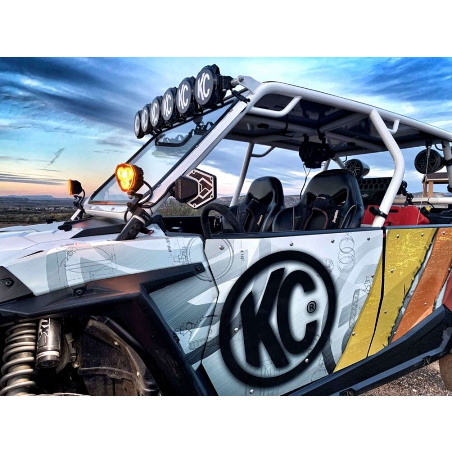 KC HILITES | Bracket Set - Tube Clamp - UTV ATV - 55 Deg - Pair (73313)
