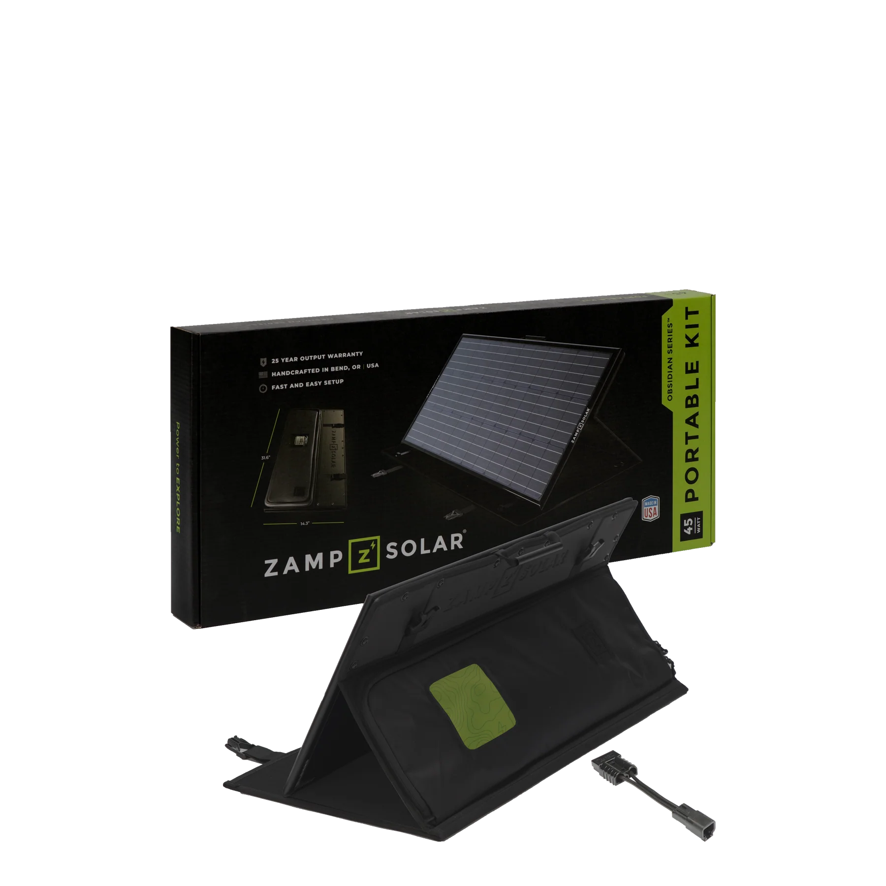 ZAMP SOLAR | Obsidian Series 45 Watt Dometic PLB40 Charging Kit