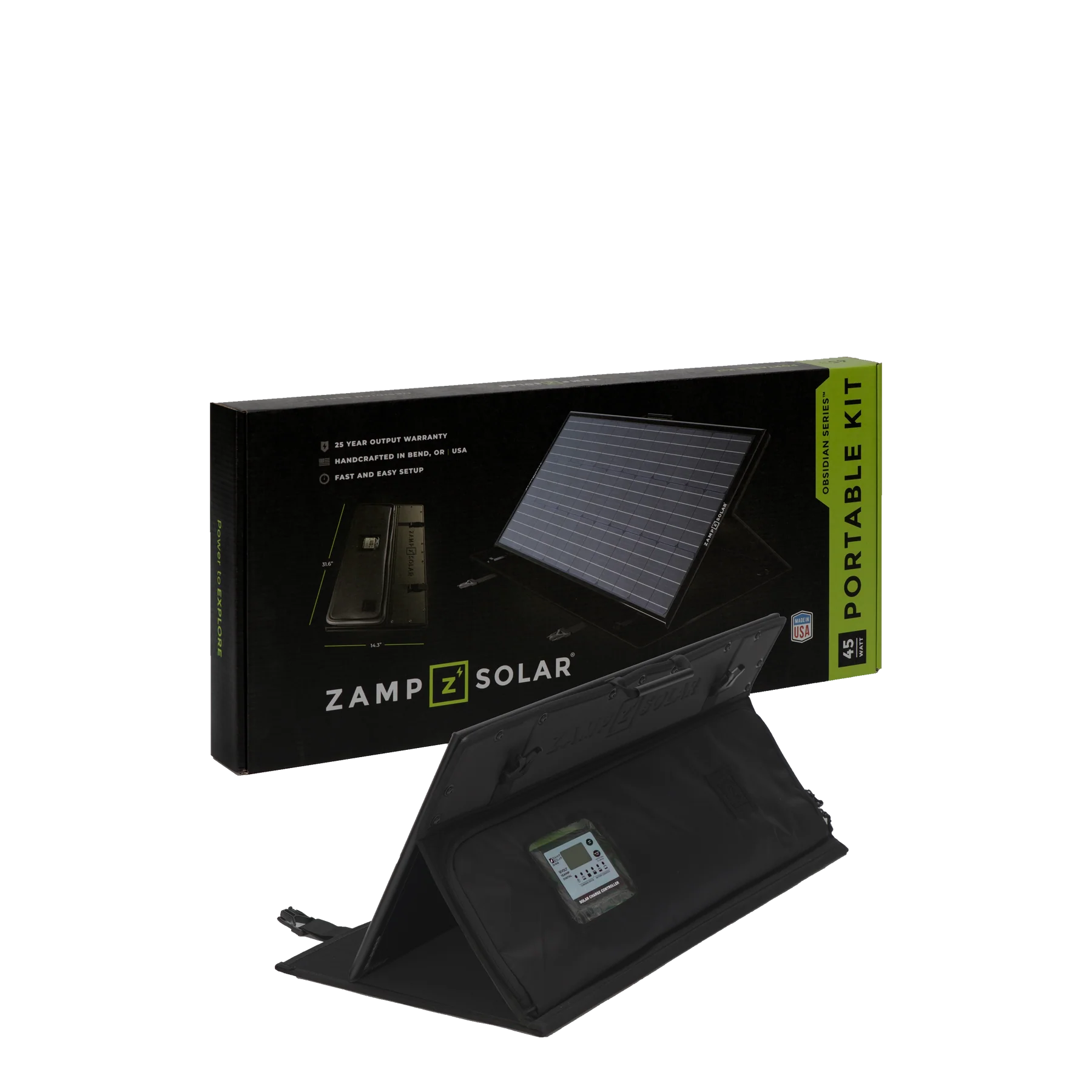 ZAMP SOLAR | Obsidian Series 45 Watt Portable Kit Regulated (USP2001)