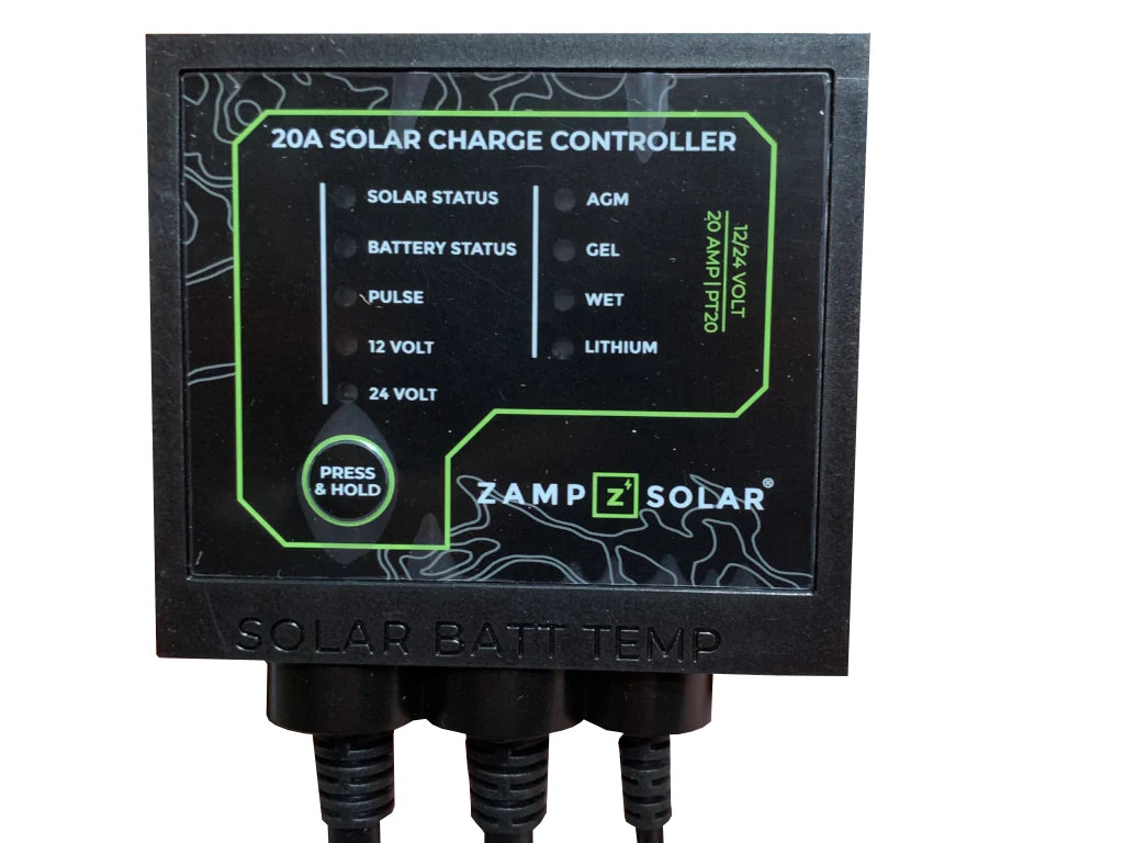 ZAMP SOLAR | 20 Amp Solar Charge Controller Integrated PulseTech (PT20)