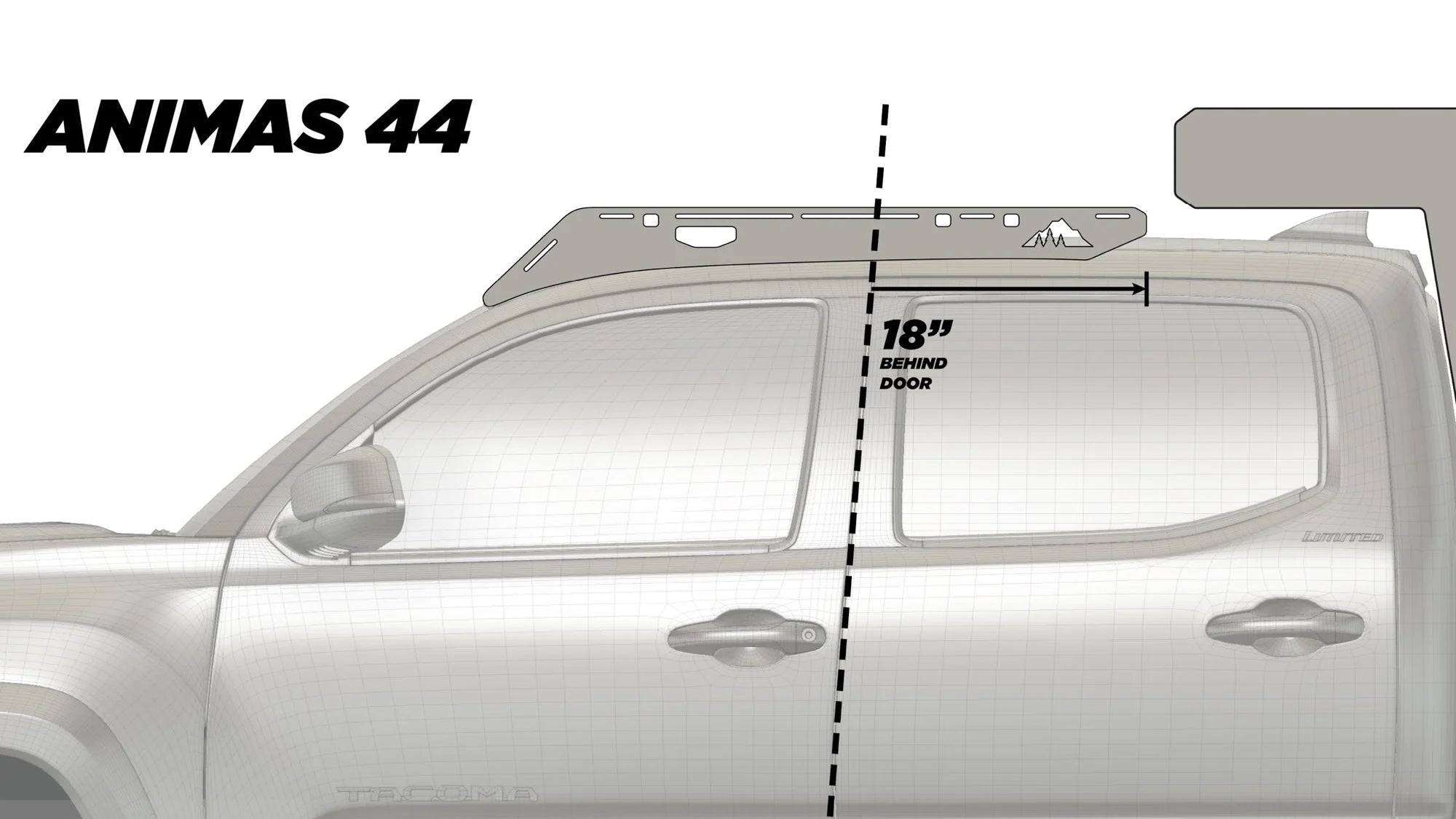 C4 FABRICATION | Tacoma 3rd & 2nd Gen 2005-2023 The Animas Camper Roof Rack Full Height