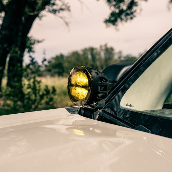 RIGID INDUSTRIES | Ford Bronco Sport 2021-2023 A-Pillar LED Light Mount Kit, Includes 4 Inch 360-Series With Drive Optic (46711)