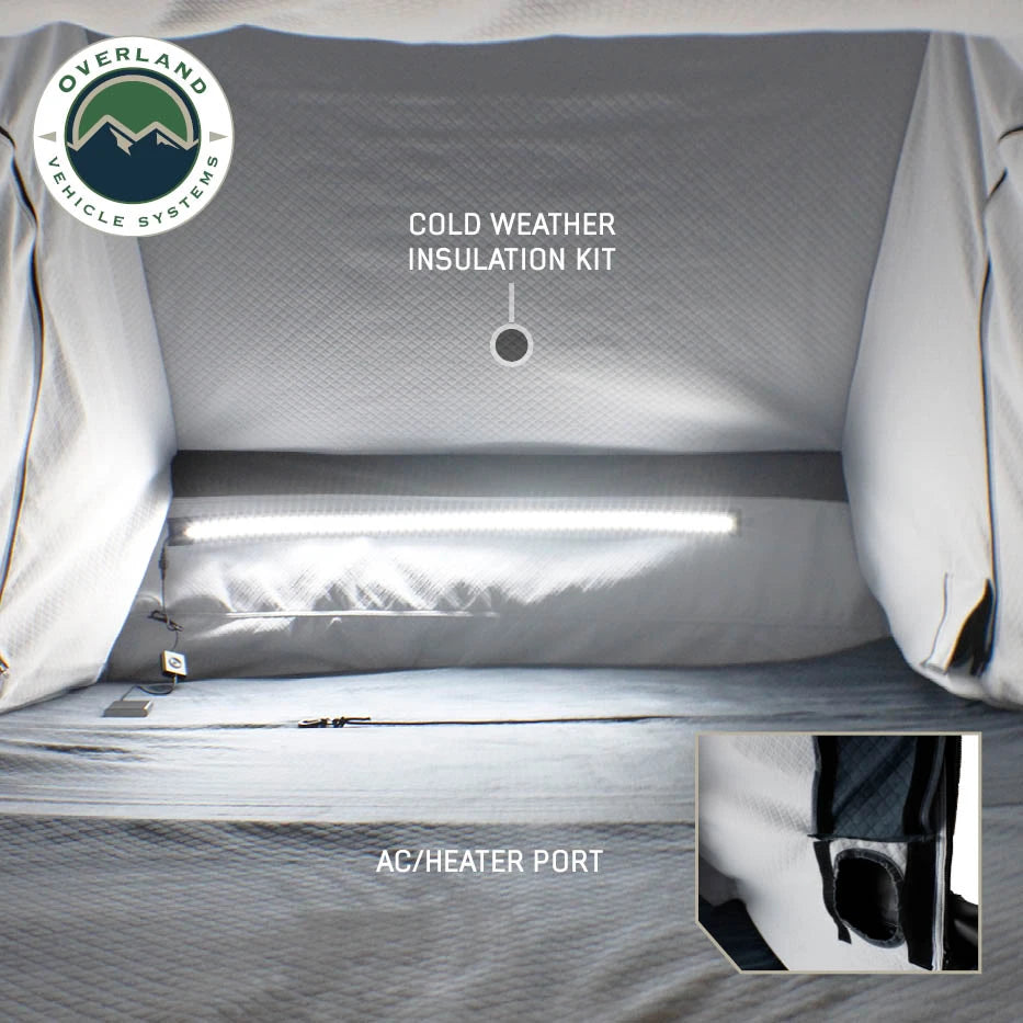 OVERLAND VEHICLE SYSTEMS | XD Atlas Cantilever ABS Hard Shell Roof Top Tent - Blue Body & Black Rainfly (18789902)