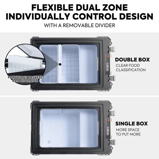 ICECO | 58QT APL55 Dual Zone Fridge Freezer Combo