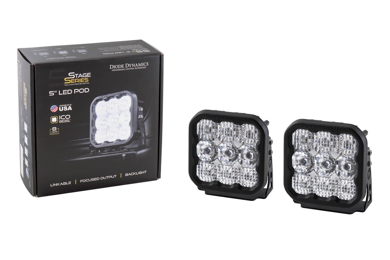 DIODE DYNAMICS | SS5 White Pro LED Pod (Pair)