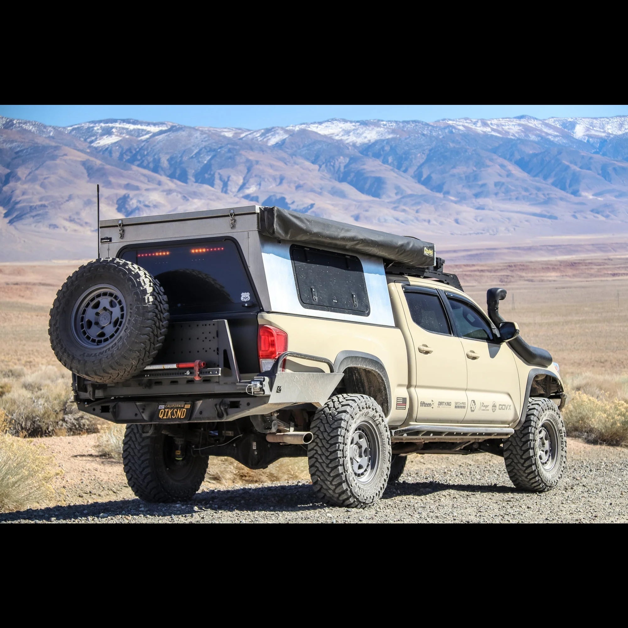 C4 FABRICATION | Tacoma 3rd Gen 2016-2023 Overland Series High Clearance Rear Bumper with Side Tubing