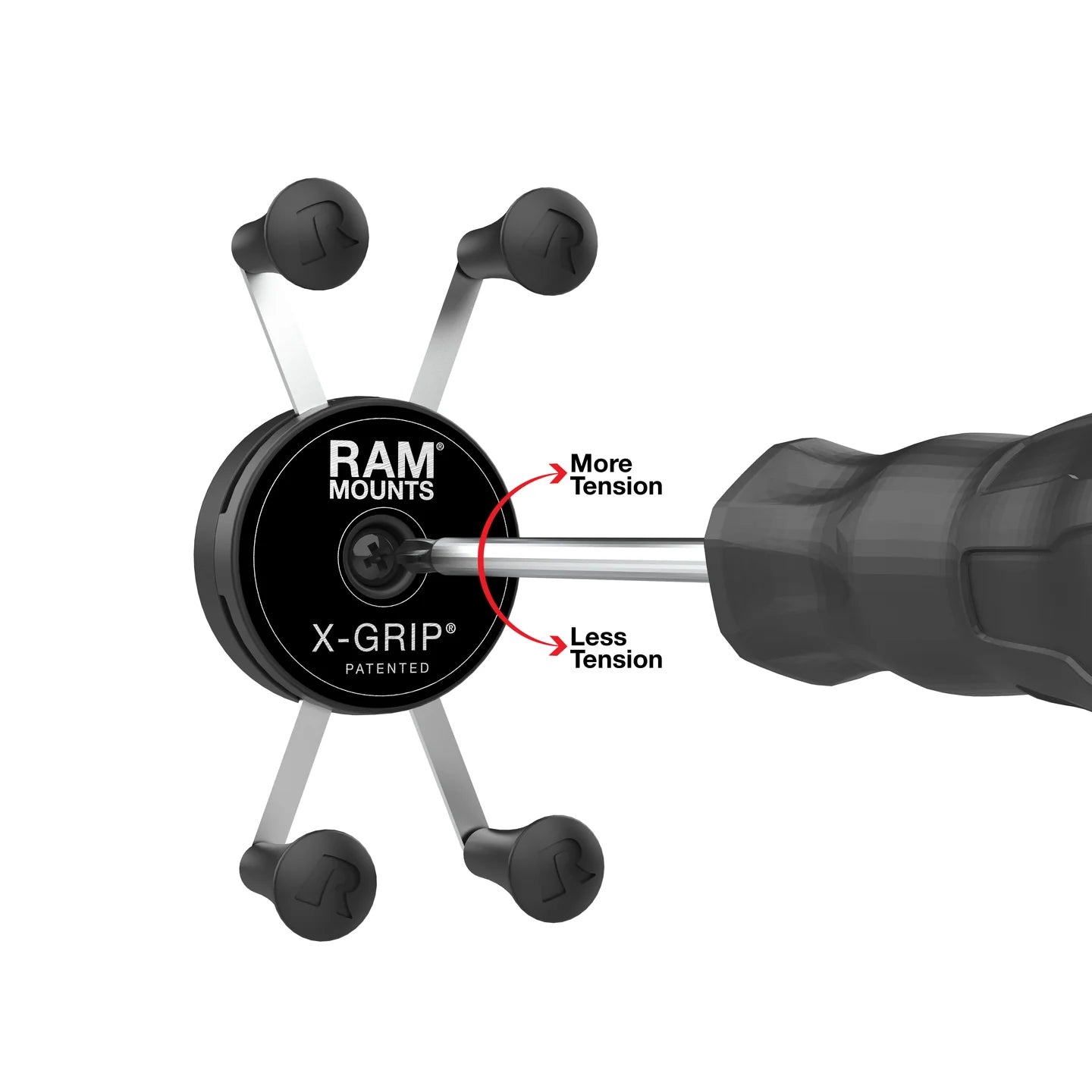 RAM MOUNTS | RAM Rotating X-Grip Phone Holder with Ball - B Size