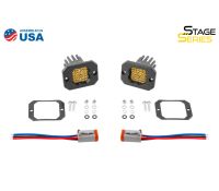 DIODE DYNAMICS | SSC1 Yellow Sport Flush Mount LED Pod (Pair)