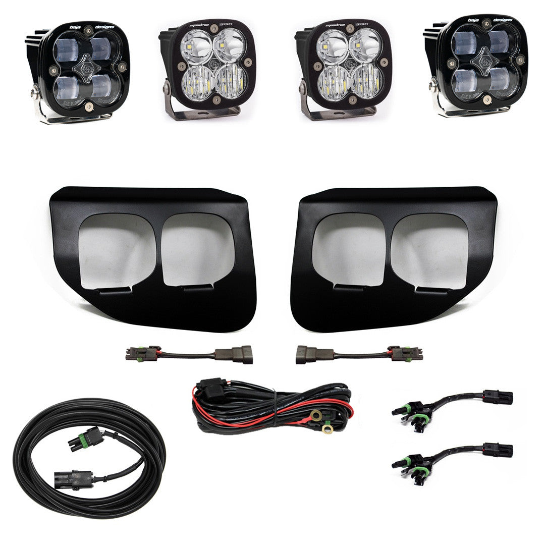 BAJA DESIGNS | Ford F-350 & 250 Super Duty 2020-2022 Squadron SAE/Sport Fog Pocket Light Kit