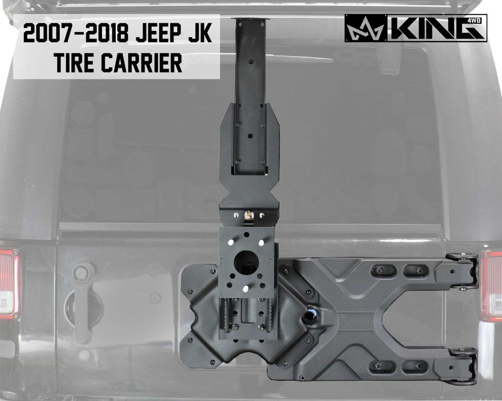 KING 4WD | Jeep Wrangler JK 2007-2018  RTG Heavy Duty Tire Carrier (17050101)