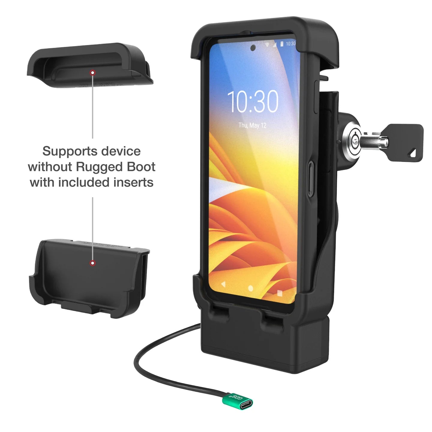 RAM MOUNTS | RAM Powered Locking Vehicle Dock for Zebra EM45