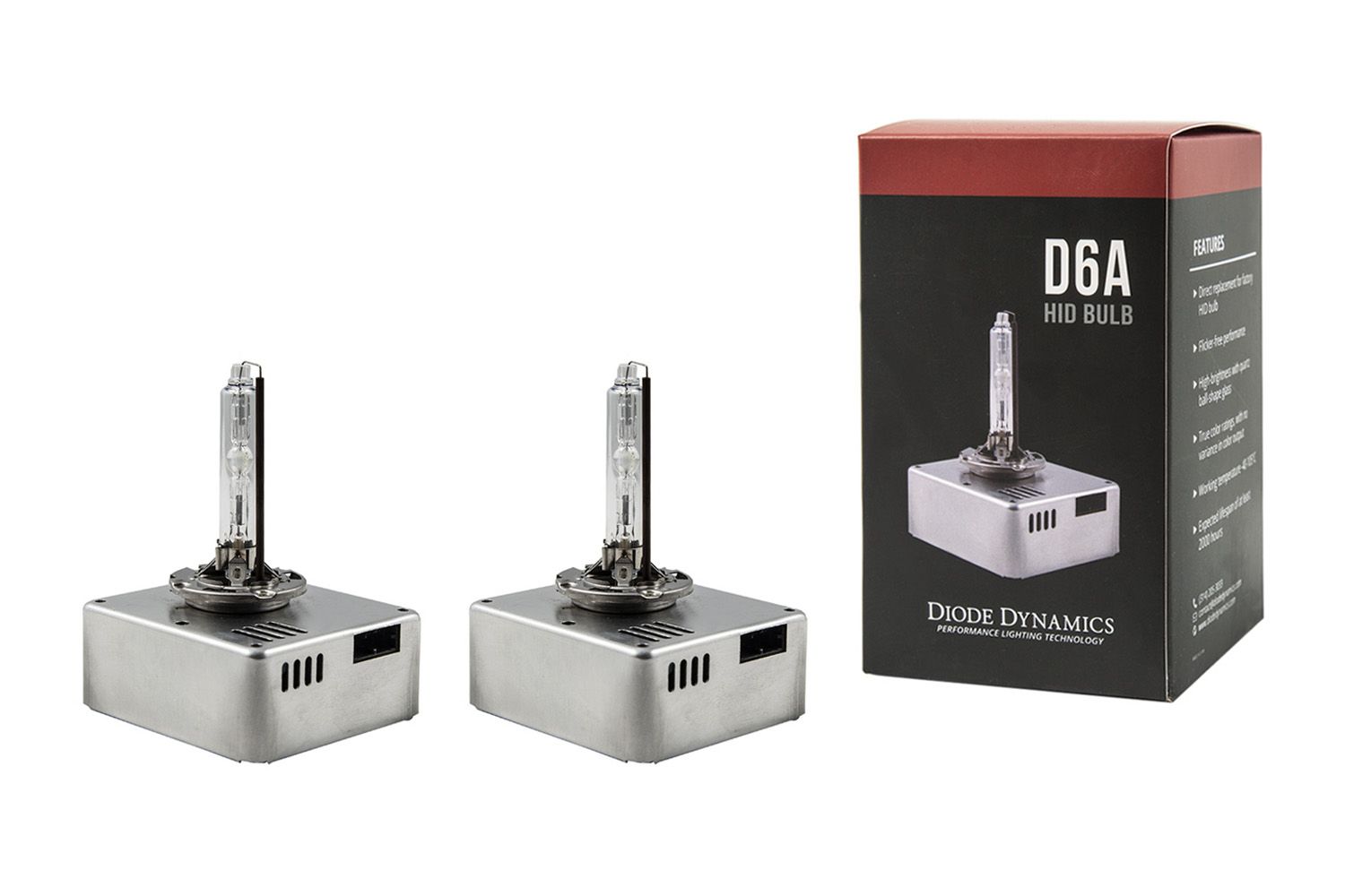 DIODE DYNAMICS | Replacement D6A HID Bulbs (Pair)