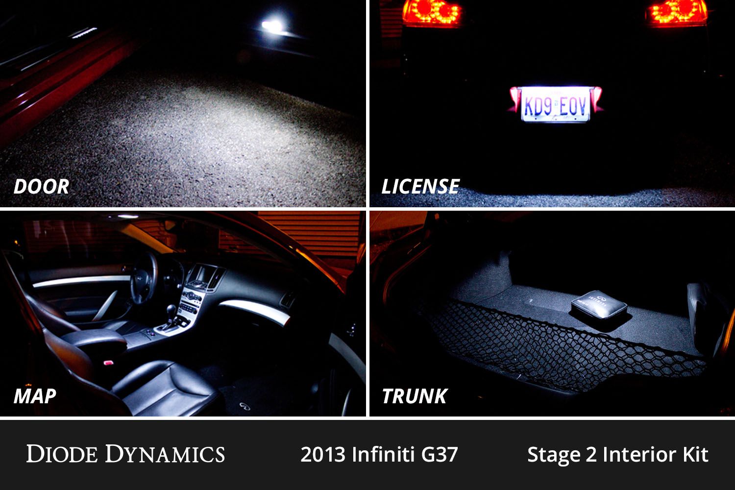 DIODE DYNAMICS | Infiniti G37 Sedan 2009-2013 Interior LED Conversion Kit