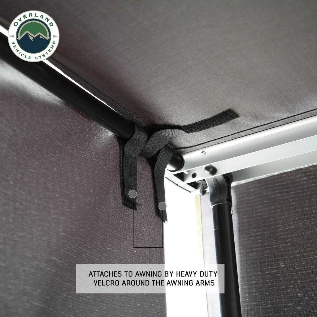 OVERLAND VEHICLE SYSTEMS | Nomadic 6.5’ Awning Side Shade Wall (18089910)