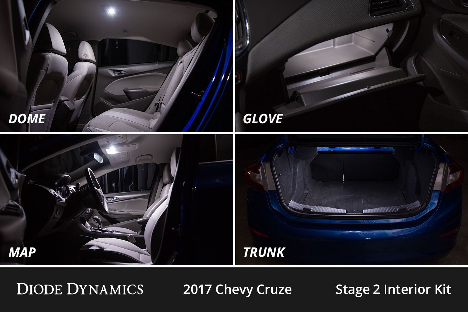 DIODE DYNAMICS | Chevrolet Cruze 2011-2015 Interior LED Conversion Kit