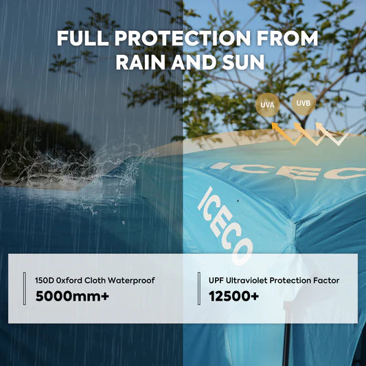 ICECO | 4-8 Persons Easy Setup Canopy Tent with UPF50+ Sun Shelter