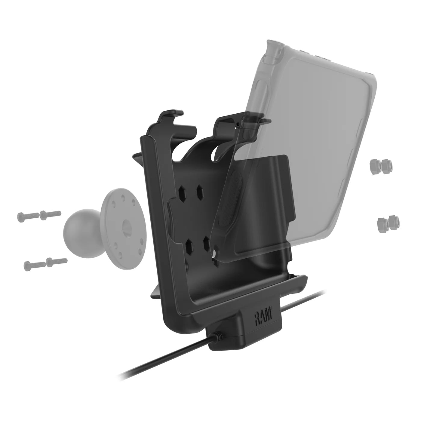 RAM MOUNTS | RAM EZ-Roll'r Power + Data Dock Samsung Tab Active5 & 3